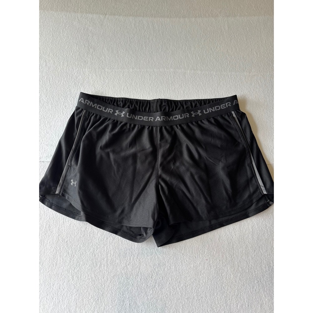 Under Armour Womens Play Up 3.0 Twist Shorts Black Loose Fit Large NWT